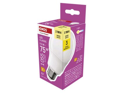 LED žiarovka Classic A60 / E27 / 9,5 W (75 W) / 1055 lm / teplá biela - ZQ5E51