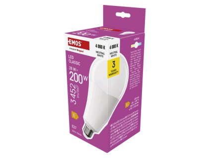 LED žiarovka Classic A95 / E27 / 28 W (200 W) / 3452 lm / Neutrálna biela - ZQ5E93