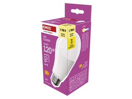 LED žiarovka Classic A70 / E27 / 16 W (120 W) / 1901 lm / Teplá biela - ZQ5E71
