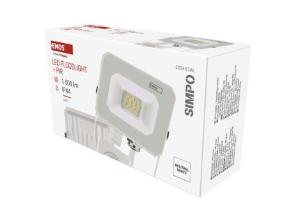 LED reflektor SIMPO, 10W, PIR, neutrálna biela - ZS2313W