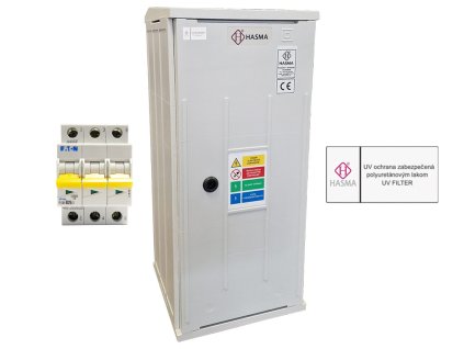 Elektromerový rozvádzač HASMA RE 2.0 P L FVE nástenný jednotarifný pre ZSD VSD s vypínačom