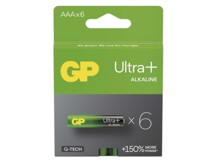 Alkalická batéria GP Ultra Plus LR03 (AAA), 6 ks - B03116