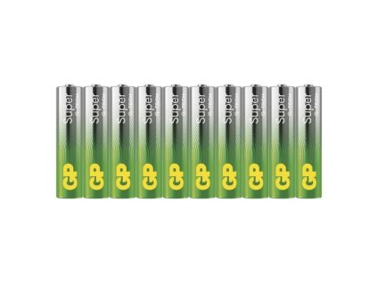 Alkalická batéria GP Super Alkaline LR03 (AAA), 10 ks - B0110G