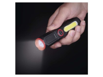 Dobíjacia plastová baterka LED P4720, 120 lm, 10 KS, display box - P4720