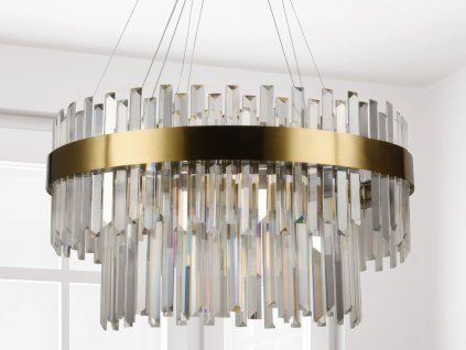 LED krištáľové svietidlo + diaľkový ovládač 80W - J6339/C
