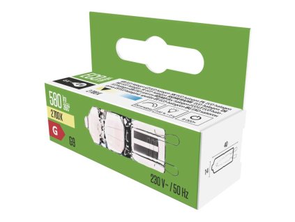 Halogénová kapsula EMOS G9 25W teplá biela stmievateľná