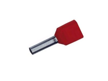 Lisovacia dutinka - 18 2406 - izolovaná 2 x 1/8 mm - červená  (100 ks)