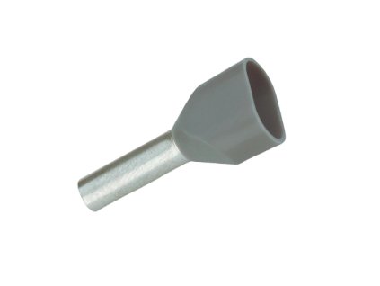 Lisovacia dutinka - 18 2416 - izolovaná 2 x 2,5/13 mm - sivá (100 ks)