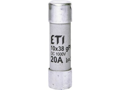 Valcová poistka ETI CH10x38 gPV 20A 1000V DC pre fotovoltaiku