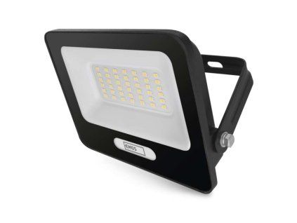 LED reflektor EMOS Glaro 30W čierny IP65 neutrálna biela pre exteriér