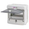 Rozvodnica ETI ECH-8G (001101061) – na omietku, IP65, 8-modulová, priehľadné dvierka