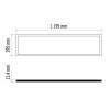 LED panel PROXO 30×120, obdĺžnikový vstavaný biely, 40W neut.b.UGR - ZR3422_6