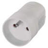 Zásuvka pre predlžovací kábel, biela - P0042