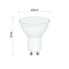 LED žiarovka Classic 5,7W GU10 teplá biela - ZQ8350_5