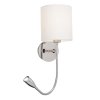 Nástenné svietidlo Larkin 6529 - E27 1x max. 40W + LED 3W - chrómová_1