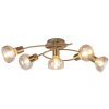 Stropné svietidlo Holly 5552 - E14 5x max. 40W - antická zlatá_1