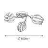 Stropné svietidlo Danila 2969 - E27 3x max. 60W - chrómová_1