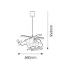 Detské svietidlo Helicopter 4717 - E27 1x max. 40W - viacfarebná_1
