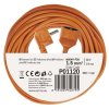 Predlžovací kábel 20 m / 1 zásuvka / oranžový / PVC / 230 V / 1,5 mm2 - P01120_2