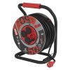Vonkajší predlžovací kábel na bubne 50 m / 4 zás. / čierny / guma-neoprén / 230V/1,5 mm2_2