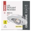 LED bodové svietidlo Exclusive biele, kruh 5W teplá biela - ZD3121_7