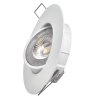 LED bodové svietidlo Exclusive biele, kruh 5W teplá biela - ZD3121
