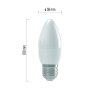 LED žiarovka Basic Candle 6W E27 teplá biela - ZL4108_5