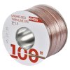 Dvojlinka netienená 2×2,5mm priehľadná, 100m - S8324_3