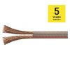 Dvojlinka netienená 2×2,5mm priehľadná, 100m - S8324_5