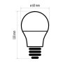 LED žiarovka Basic A60 8,5W E27 teplá biela - ZL4010_5