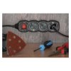 Predlžovací kábel 3 m / 5 zásuviek / s vypínačom / čierny / PVC / 1 mm2 - PC1513_1