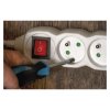 Predlžovací kábel 3 m / 4 zásuvky / s vypínačom / biely / PVC / 1 mm2 - P1413_2