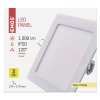 LED panel 170×170, štvorcový vstavaný biely,12,5W teplá biela - ZD2131_7