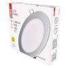 LED panel 175mm, kruhový vstavaný strieborný, 12,5W neutr. b. - ZD1232_6