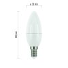 LED žiarovka Classic Candle 5W E14 neutrálna biela - ZQ3221_3