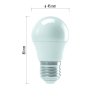 LED žiarovka Classic Mini Globe 4,1W E27 neutrálna biela - ZQ1111_5