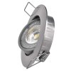 LED bodové svietidlo Exclusive strieborné, kruh 5W teplá b. - ZD3221