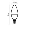 LED žiarovka Classic Candle 5W E14 teplá biela - ZQ3220.3_3