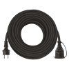 Vonkajší predlžovací kábel 25 m / 1 zásuvka / čierny / guma-neoprén / 230 V / 2,5 mm2