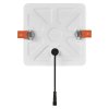 LED panel 155×155, štvorcový vstavaný biely,13,5W neut.b.,IP65 - ZV2142_3
