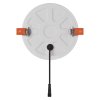 LED panel 155mm, kruhový vstavaný biely, 13,5W neutr. b., IP65 - ZV1142_3