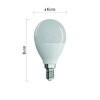 LED žiarovka Classic Mini Globe 7,3W E14 teplá biela - ZQ1230_5