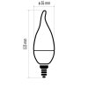 LED žiarovka Classic Candle Tail 5,2W E14 teplá biela - ZQ3220T_4
