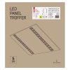 LED panel TROFFER 60×60, štvorcový vstavaný biely, 27W neutr.b., UGR - ZR1722_7