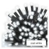 Profi LED spojovacia reťaz čierna – cencúle, 3 m, vonkajšia, studená biela - D2CC01
