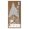 LED hviezda papierová so zlatým stojančekom, 45 cm, vnútorná - DCAZ15_6