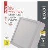 LED prisadené svietidlo, štvorec, biele, 12,5W, CCT - ZM6133_3