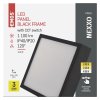 LED prisadené svietidlo, štvorec, čierne, 12,5W, CCT - ZM6333_3