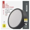 LED prisadené svietidlo, kruhové, čierne, 12,5W, CCT - ZM5333_3