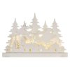 LED dekorácia drevená vianočná dedinka 31 cm 2xAA, vnútorná, teplá biela, časovač DCWW30